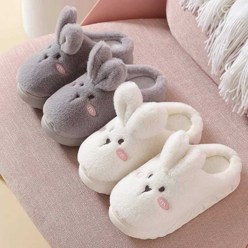 Kawaii Cute Plush Bunny Rabbit Slippers