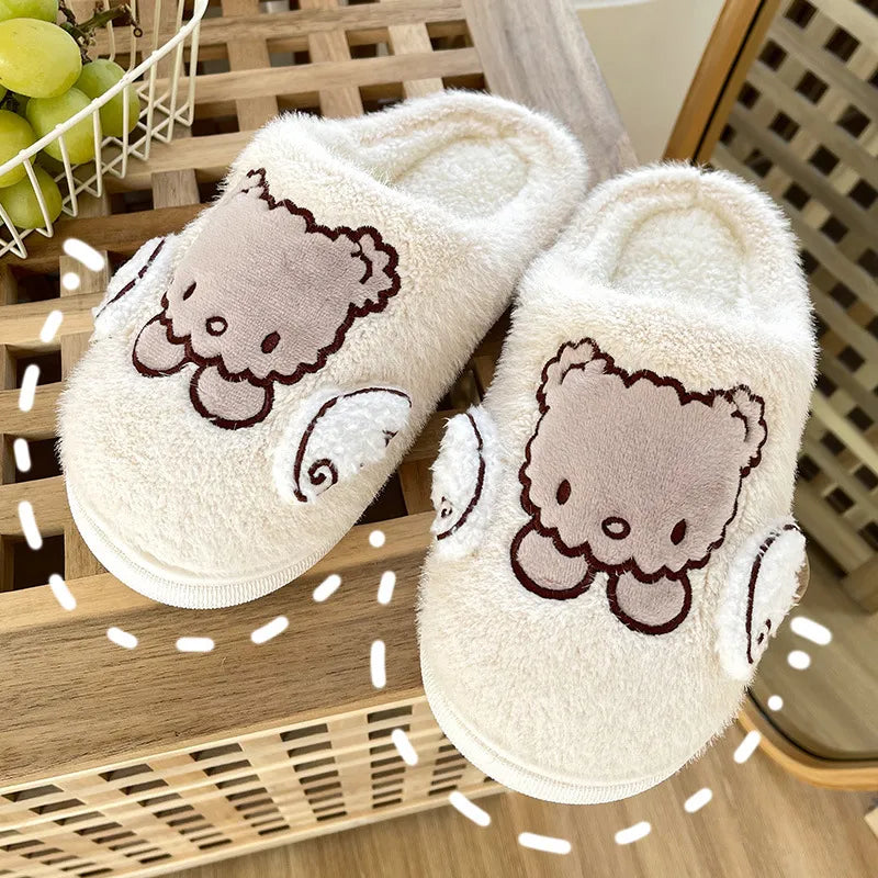 Kawaii Winter Cute Angel Bear Slippers