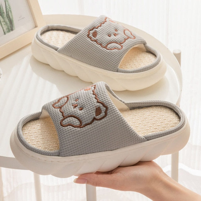 Kawaii 'Lovely Bear' Platform Slippers