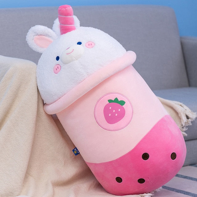 Kawaii Cute Bunny Boba Tea Plush