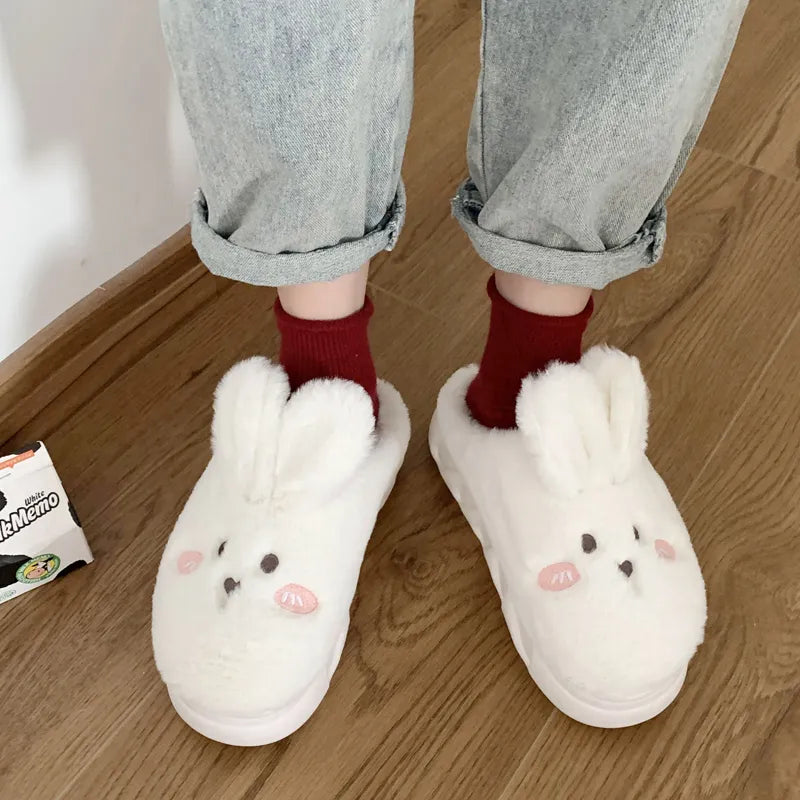 Kawaii Cute Plush Bunny Rabbit Slippers