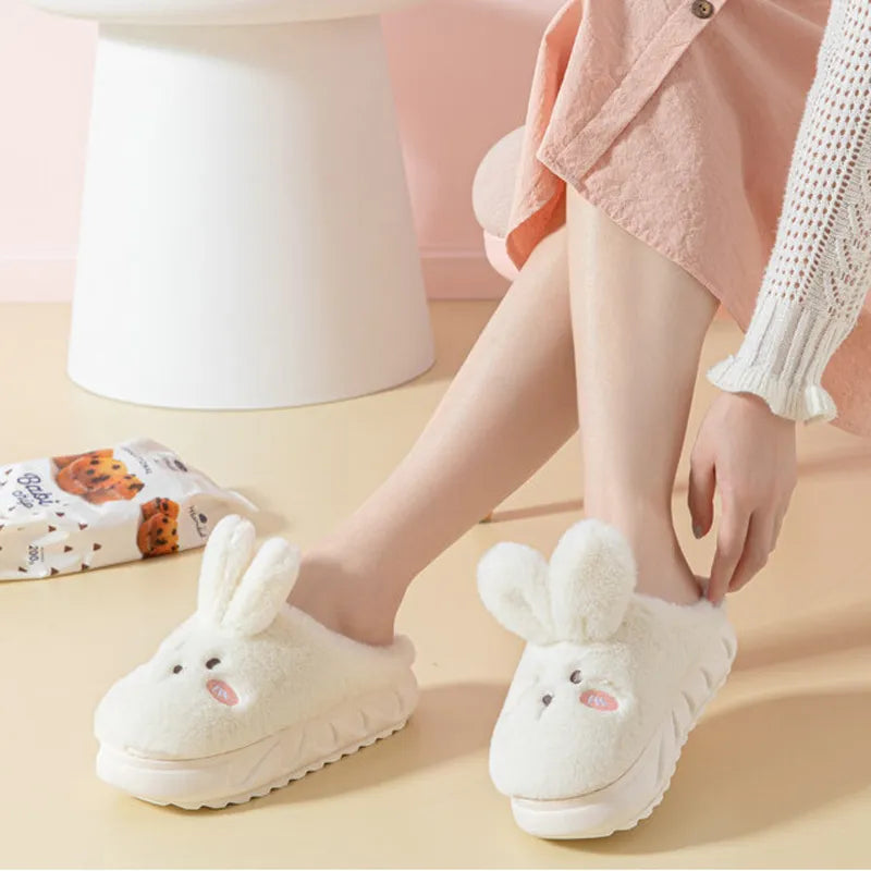 Kawaii Cute Plush Bunny Rabbit Slippers